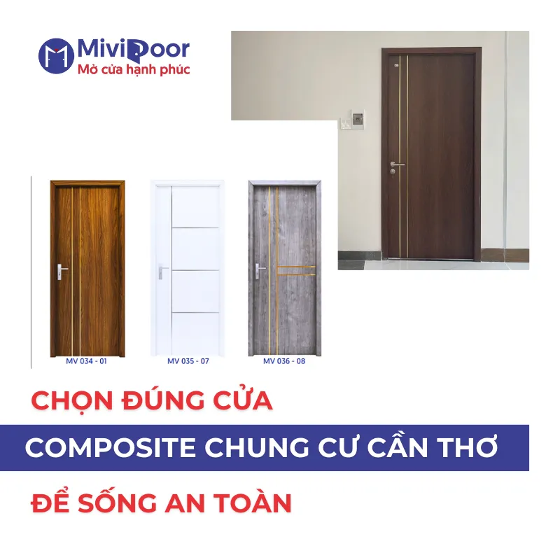 Cửa composite cho chung cư Cần Thơ