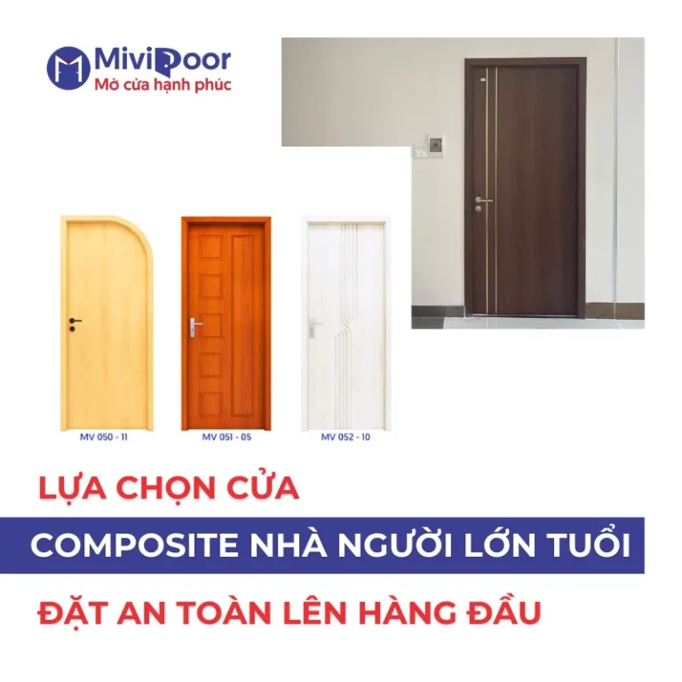 Cửa composite cho nhà có người lớn tuổi
