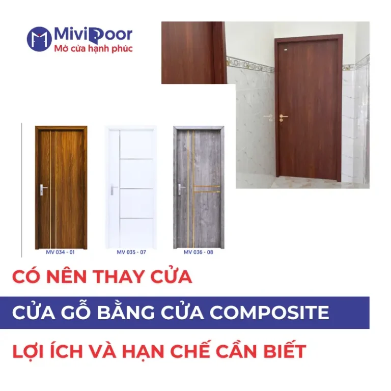 Thay cửa gỗ bằng cửa composite